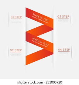 Vector colorful text box, trendy colors. Vector illustration can be used for workflow layout, diagram, web design.