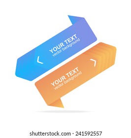 Vector colorful text boxes, infographics options banner