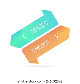 Vector colorful text boxes, infographics options banner