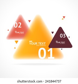 Vector colorful text boxes, infographics options banner 1 2 3 concept