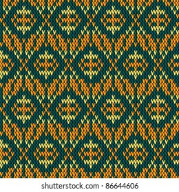 Vector colorful textured wool fabric background. Design is seamless.