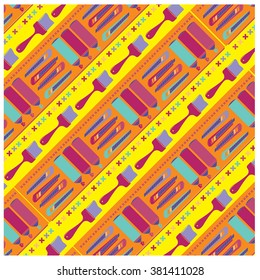 Vector colorful tools pattern
