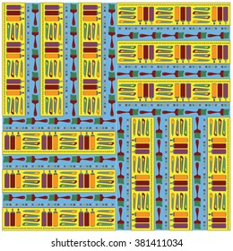 Vector colorful tools pattern
