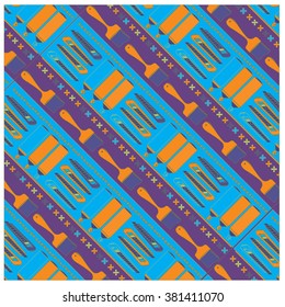 Vector colorful tools pattern
