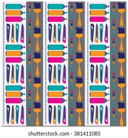 Vector colorful tools pattern
