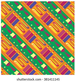 Vector colorful tools pattern
