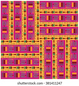 Vector colorful tools pattern
