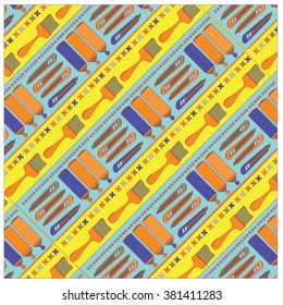 Vector colorful tools pattern
