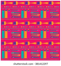 Vector colorful tools pattern