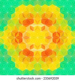 Fondo del triángulo de color del vector