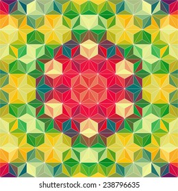 Vektorfarbiges Dreieck-Muster