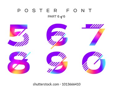 Vector Colorful Typeset. Blue, Pink, Purple Neon Colors. Liquid Bright Paint Effect. Urban Techno Type for Logo, Fashion Show, DJ Poster, Sale Banner, Music Cover. Fluorescent Multicolor Gradient.