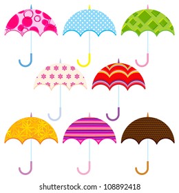 Vector Colorful Umbrella