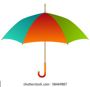 Vector colorful umbrella