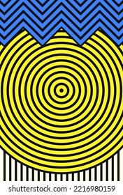 vector colorful variety minimal lines pattern on black background