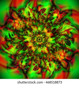 Vector colorful wallpaper. Circle mandala ornament, flower of life. Abstract graphic background.