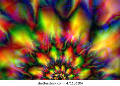 Vector colorful wallpaper. Circle mandala ornament, flower of life. Abstract graphic background.