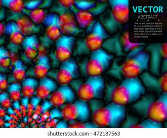 Vector colorful wallpaper. Circle mandala ornament, flower of life. Abstract graphic background.