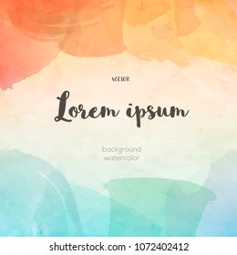 Vector colorful watercolor background 01