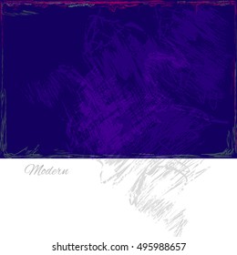 Vector colorful watercolor background. Abstract texture. Artistic design banner. Modern blue stylistic card