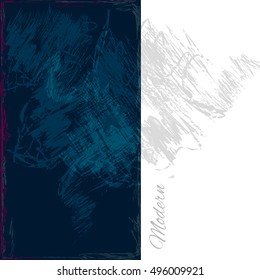 Vector colorful watercolor background. Abstract texture. Artistic design banner. Modern blue stylistic card