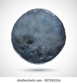 Vector colorful watercolor background. Abstract texture. Dark blot