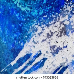 Vector colorful watercolor texture background, abstract illustration