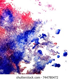 Vector colorful watercolor texture background, abstract illustration
