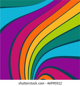 Vector colorful wave background