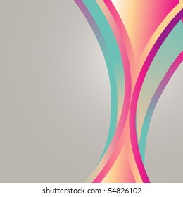Vektorfarbige Wellendesign-Illustration