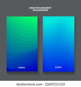 Vector colorful wave geometric shape with color gradation for banner and brochure design 