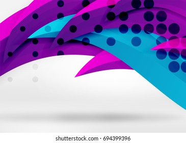 Líneas de onda coloridas vectoras en espacios 3d blancos y grises. Resumen de fondo para su mensaje, ilustración vectorial - fondo de pantalla para presentación de negocios o tecnología