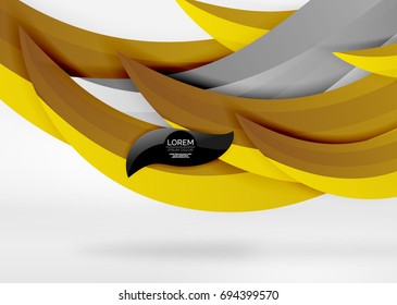 Vector colorful wave lines in white and grey 3d space. Abstract background for your message, vector illustration - business or technology presentation wallpaper