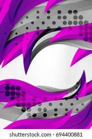 Líneas de onda coloridas vectoras en espacios 3d blancos y grises. Resumen de fondo para su mensaje, ilustración vectorial - fondo de pantalla para presentación de negocios o tecnología