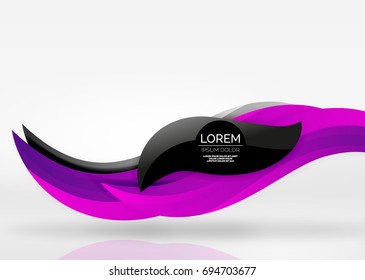 Vector colorful wave lines in white and grey 3d space. Abstract background for your message, vector illustration - business or technology presentation wallpaper
