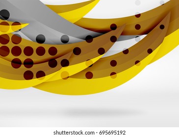Vector colorful wave lines in white and grey 3d space. Abstract background for your message, vector illustration - business or technology presentation wallpaper