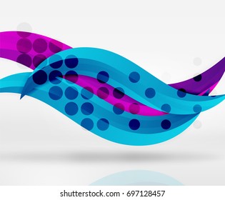 Líneas de onda coloridas vectoras en espacios 3d blancos y grises. Resumen de fondo para su mensaje, ilustración vectorial - fondo de pantalla para presentación de negocios o tecnología
