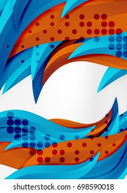 Líneas de onda coloridas vectoras en espacios 3d blancos y grises. Resumen de fondo para su mensaje, ilustración vectorial - fondo de pantalla para presentación de negocios o tecnología