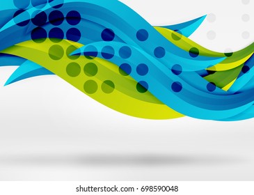 Vector colorful wave lines in white and grey 3d space. Abstract background for your message, vector illustration - business or technology presentation wallpaper