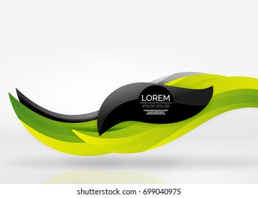 Vector colorful wave lines in white and grey 3d space. Abstract background for your message, vector illustration - business or technology presentation wallpaper