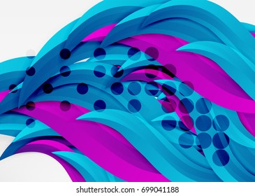Líneas de onda coloridas vectoras en espacios 3d blancos y grises. Resumen de fondo para su mensaje, ilustración vectorial - fondo de pantalla para presentación de negocios o tecnología