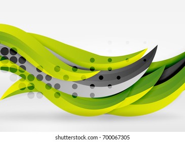 Vector colorful wave lines in white and grey 3d space. Abstract background for your message, vector illustration - business or technology presentation wallpaper