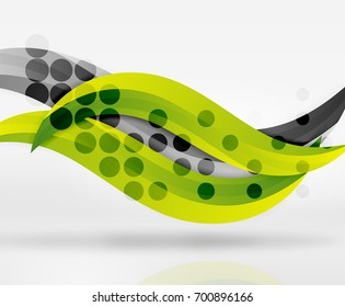 Líneas de onda coloridas vectoras en espacios blancos y grises. Resumen de fondo para su mensaje, ilustración vectorial - fondo de pantalla para presentación de negocios o tecnología