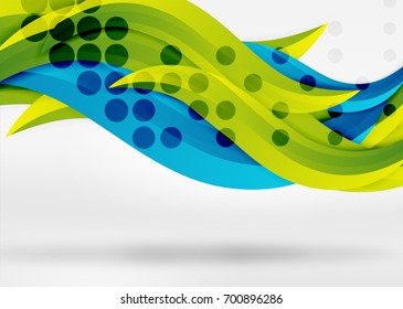 Vector colorful wave lines in white and grey space. Abstract background for your message, vector illustration - business or technology presentation wallpaper