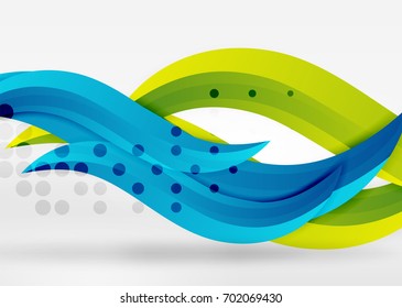 Vector colorful wave lines in white and grey 3d space. Abstract background for your message, vector illustration - business or technology presentation wallpaper