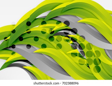 Vector colorful wave lines in white and grey 3d space. Abstract background for your message, vector illustration - business or technology presentation wallpaper