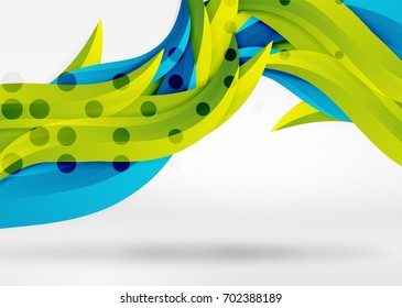 Vector colorful wave lines in white and grey 3d space. Abstract background for your message, vector illustration - business or technology presentation wallpaper