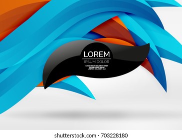 Vector colorful wave lines in white and grey 3d space. Abstract background for your message, vector illustration - business or technology presentation wallpaper