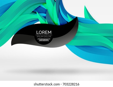 Vector colorful wave lines in white and grey 3d space. Abstract background for your message, vector illustration - business or technology presentation wallpaper