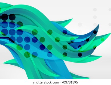 Vector colorful wave lines in white and grey 3d space. Abstract background for your message, vector illustration - business or technology presentation wallpaper